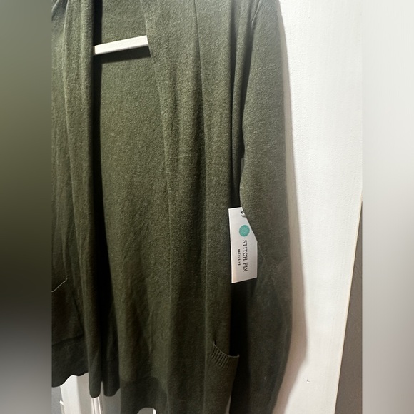 NWT Pink Clover Green Cardigan - Picture 2 of 5